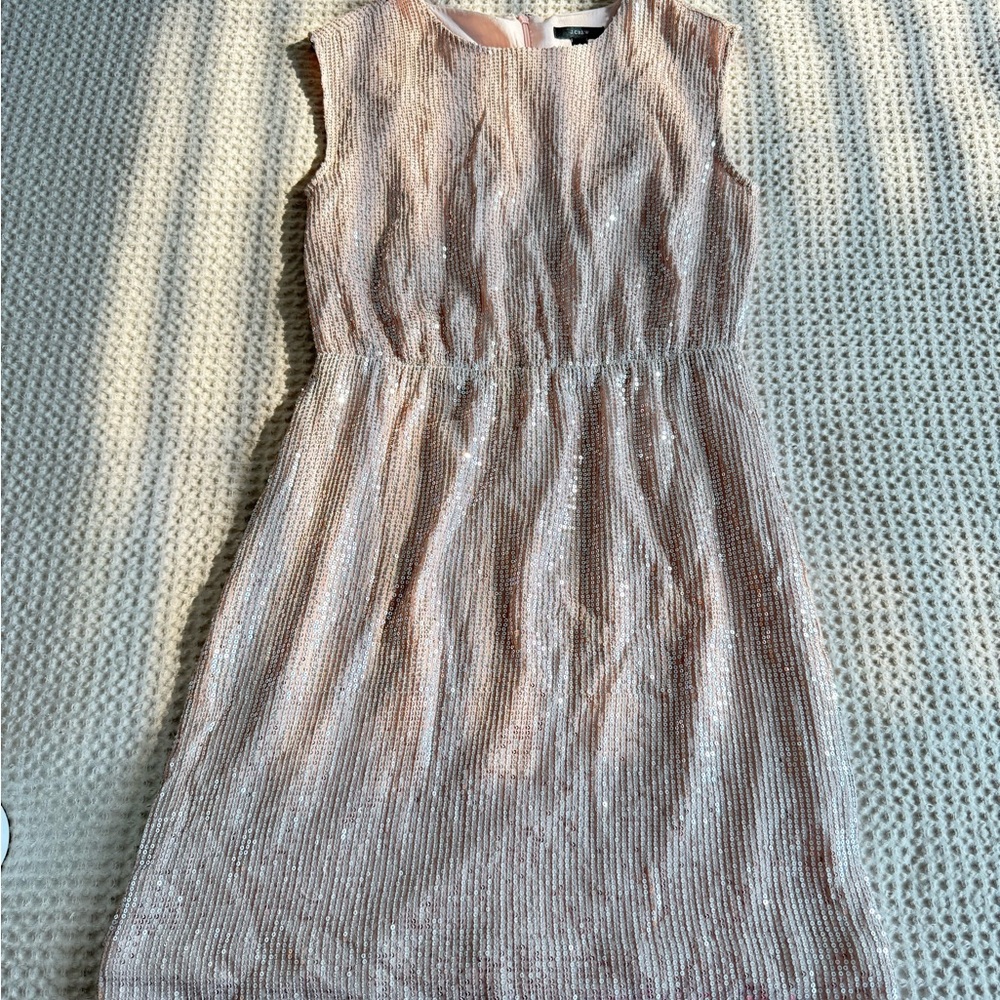 J. Crew Shimmering Pink Sequin Mini Dress
